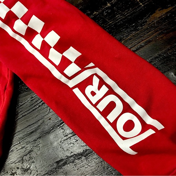 Red Justin Bieber World Tour Hoodie - Picture 6 of 7